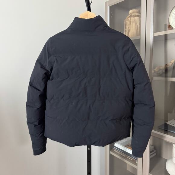 Lululemon Slush Hour Womens Black Zip Bomber Jacket Grey Goose Down Waterproof 4 - Picture 5 of 7